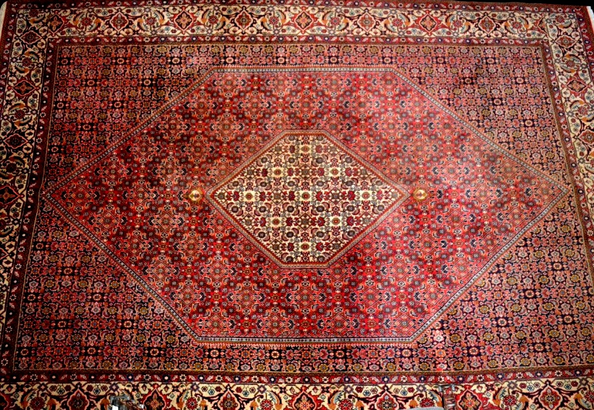 Bidjar Rug, 203 X 302 Cm, Hand-knotted Wool, Iran, Circa 1980, Heavy And Thick, Very Good Condition-photo-3