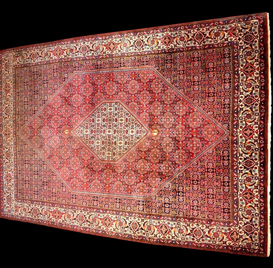 Bidjar Rug, 203 X 302 Cm, Hand-knotted Wool, Iran, Circa 1980, Heavy And Thick, Very Good Condition-photo-4