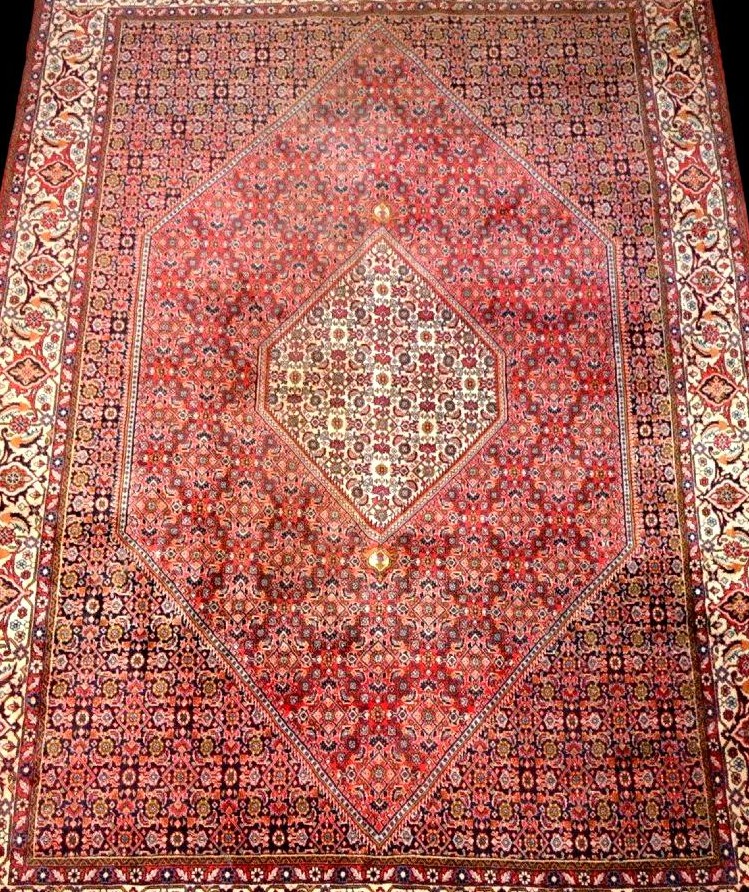 Bidjar Rug, 203 X 302 Cm, Hand-knotted Wool, Iran, Circa 1980, Heavy And Thick, Very Good Condition-photo-3