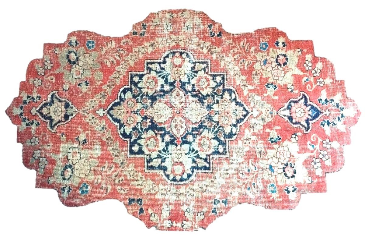 Tabriz Carpet, Kadjar Dynasty, 130 X 185 Cm, Hand-knotted Wool, 19th Century, Empire Of The Roses-photo-1