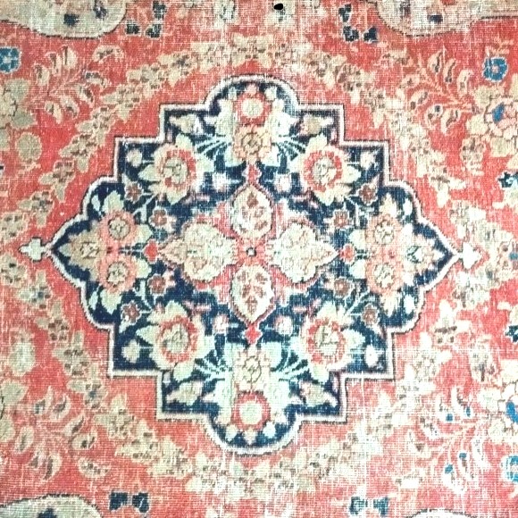 Tabriz Carpet, Kadjar Dynasty, 130 X 185 Cm, Hand-knotted Wool, 19th Century, Empire Of The Roses-photo-2
