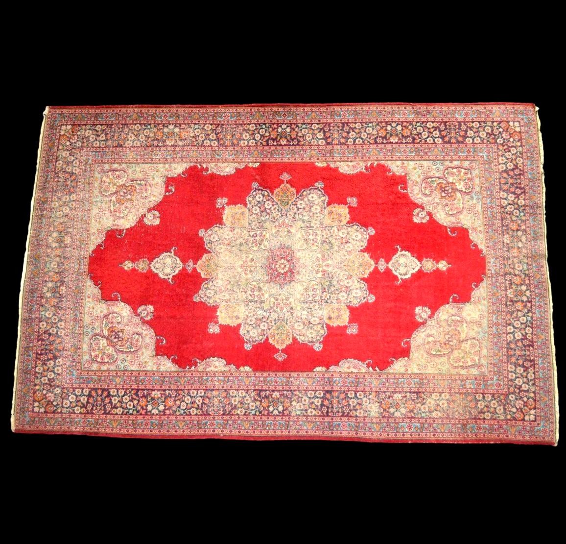 Tabriz Kadjar Rug, 122 X 185 Cm, Hand-knotted Wool & Silk, Iran, 1860 - 1880, Collector's Item-photo-3