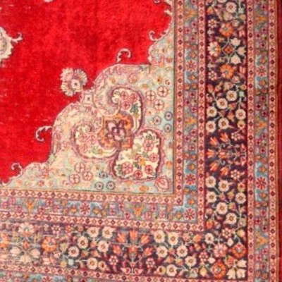 Tabriz Kadjar Rug, 122 X 185 Cm, Hand-knotted Wool & Silk, Iran, 1860 - 1880, Collector's Item-photo-7