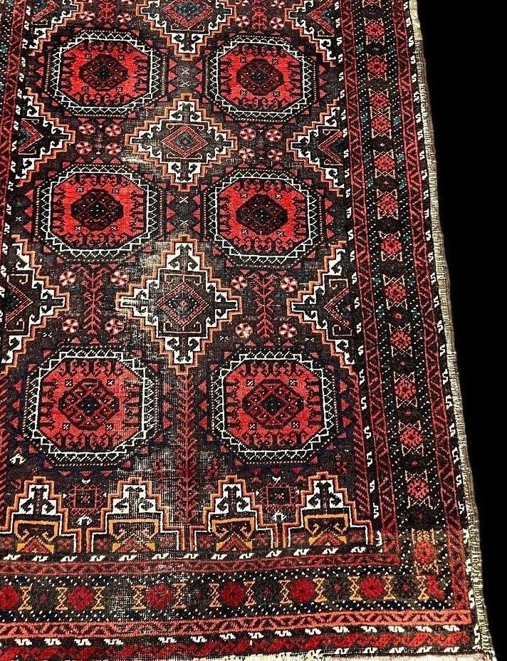 Baluch Carpet, 95 X 158 Cm, Mid-20th Century, Wool On Hand-knotted Wool, Afghanistan-photo-4