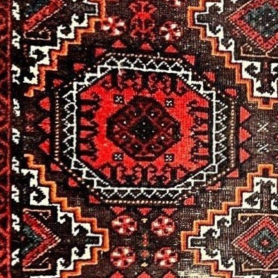 Baluch Carpet, 95 X 158 Cm, Mid-20th Century, Wool On Hand-knotted Wool, Afghanistan-photo-5