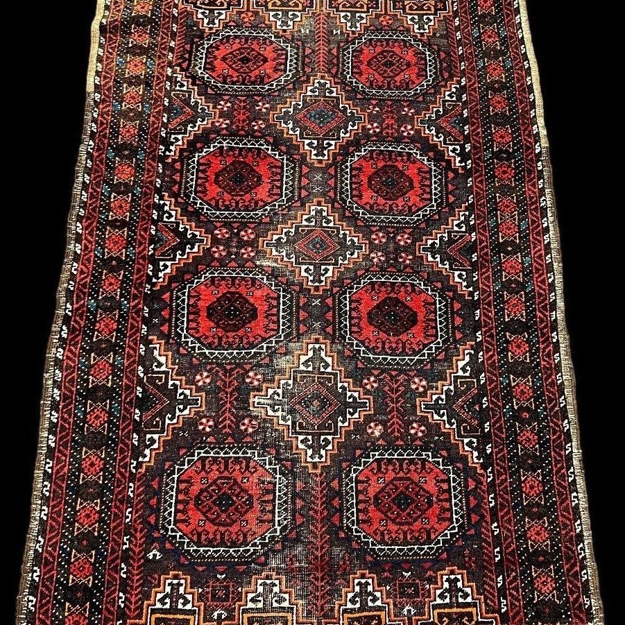 Baluch Carpet, 95 X 158 Cm, Mid-20th Century, Wool On Hand-knotted Wool, Afghanistan