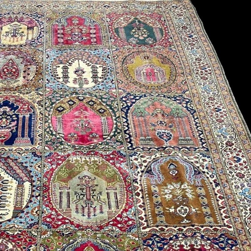 Tapis Tabriz, dynastie Kadjar, 202 x 310 cm, laine nouée main, Iran, début XXème, collection-photo-2