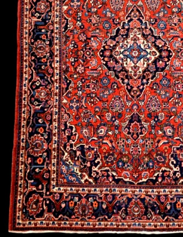 Kashan Rug, 135 X 195 Cm, Hand-knotted Kork Wool, Iran, Early 20th Century, 1930-photo-1