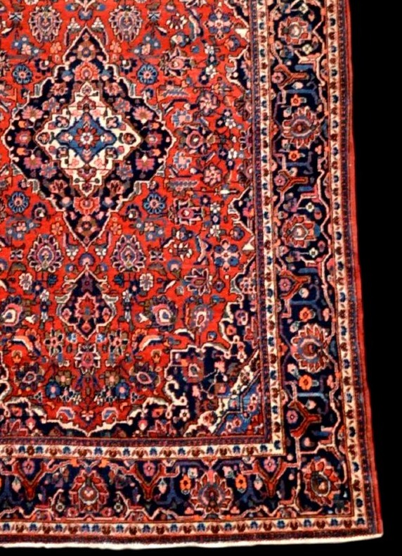 Kashan Rug, 135 X 195 Cm, Hand-knotted Kork Wool, Iran, Early 20th Century, 1930-photo-2