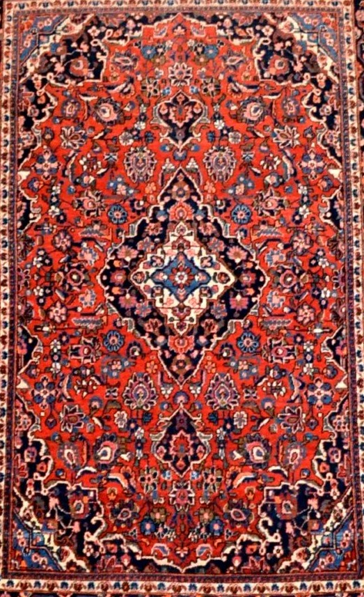 Kashan Rug, 135 X 195 Cm, Hand-knotted Kork Wool, Iran, Early 20th Century, 1930-photo-4