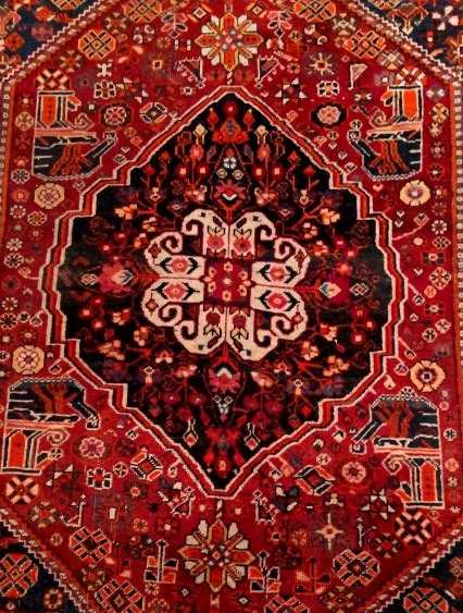 Gashgaïs Rug, 156 X 244 Cm, Hand-knotted Wool On Wool In Iran, Circa 1980, Perfect Condition-photo-6