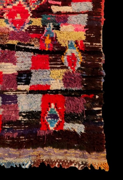 Tapis Boucharouite ancien, 72 x 130 cm, laine & coton, Maroc, 1960 - 1970, collection-photo-2