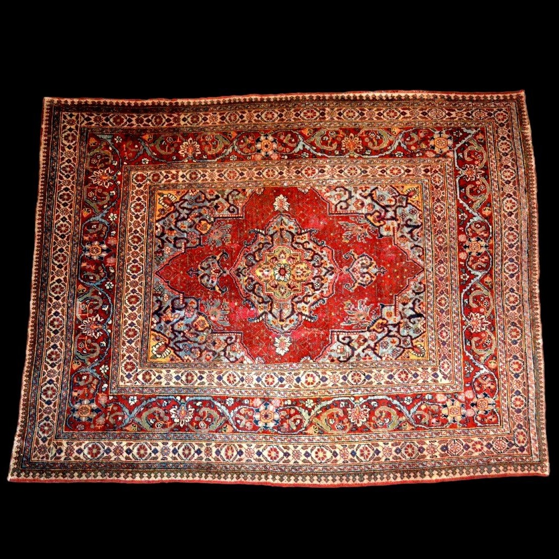 Tabriz Carpet, Kadjar Dynasty, 142 X 191 Cm, Hand-knotted Wool, Iran, Second Half Of The 19th Century-photo-2