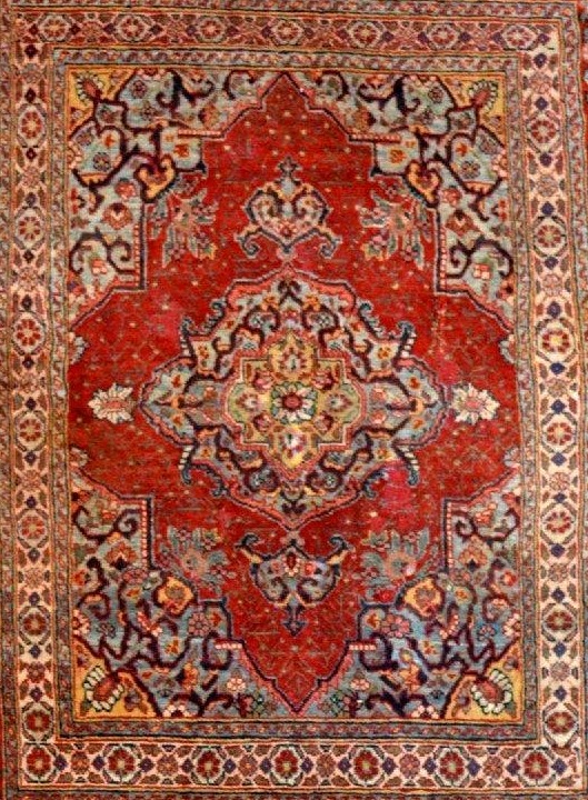 Tabriz Carpet, Kadjar Dynasty, 142 X 191 Cm, Hand-knotted Wool, Iran, Second Half Of The 19th Century-photo-2