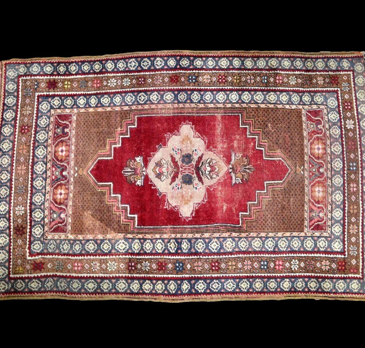 Kiz - Bergama Rug, Bridal Carpet, 108 X 163 Cm, Hand-knotted Wool On Wool, Circa 1900 - 1920-photo-2