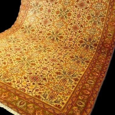 Floral Yazd Rug, 122 X 192 Cm, Hand-knotted Wool, Made In Iran Around 1970–1980, In Very Good Condition-photo-2