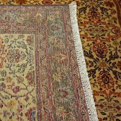 Floral Yazd Rug, 122 X 192 Cm, Hand-knotted Wool, Made In Iran Around 1970–1980, In Very Good Condition-photo-4
