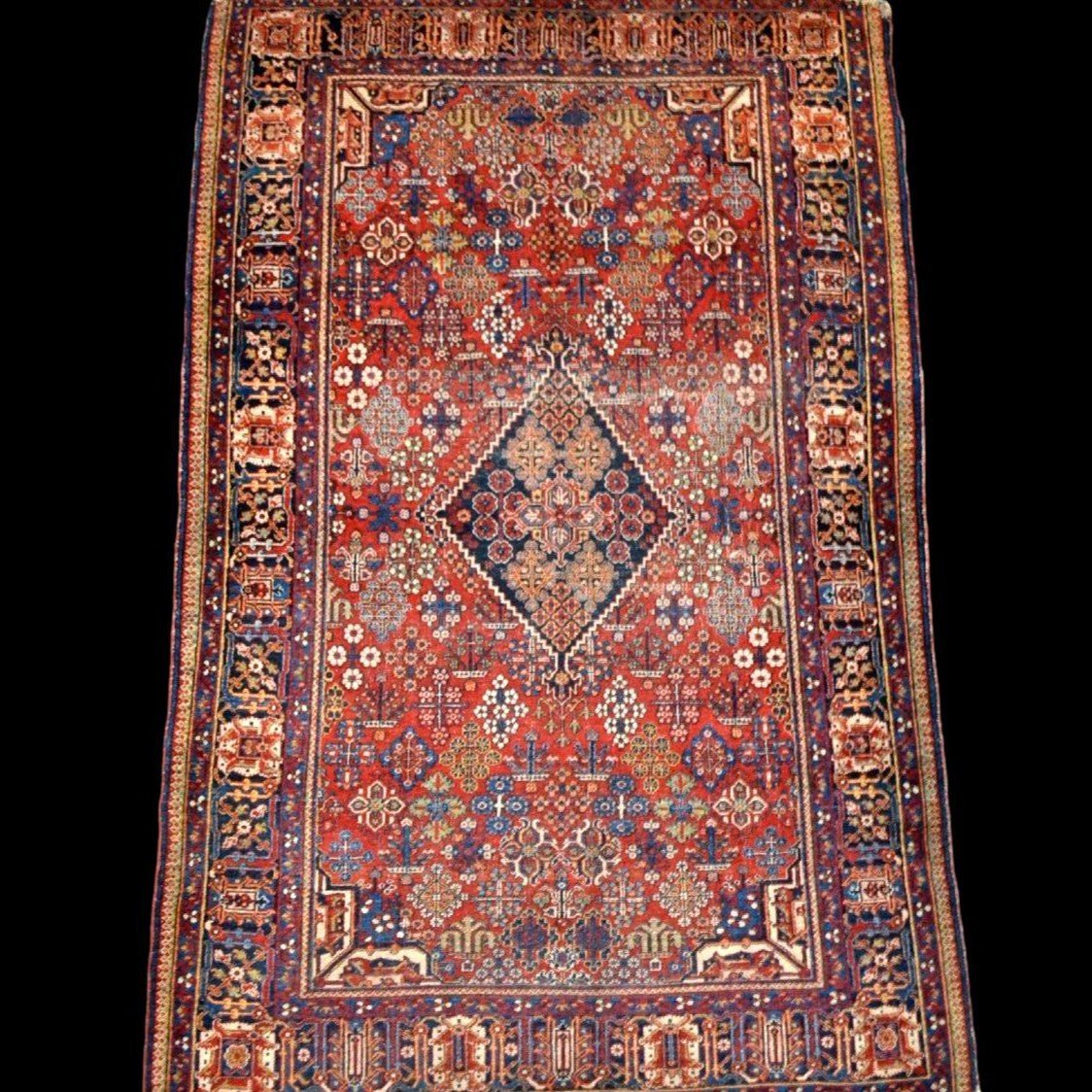 Joshagan Rug, 135 X 193 Cm, Hand-knotted Wool From Iran, Circa 1980, In Perfect Condition-photo-8