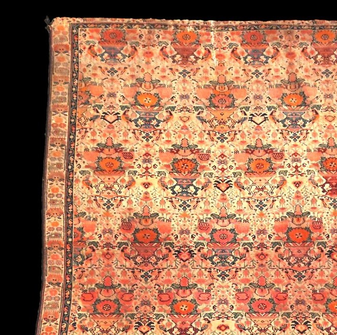 Tapis Afshar floral, 120 x 188 cm, noué main, dynastie Kadjar en Iran, 1890 - 1920, à restaurer-photo-4