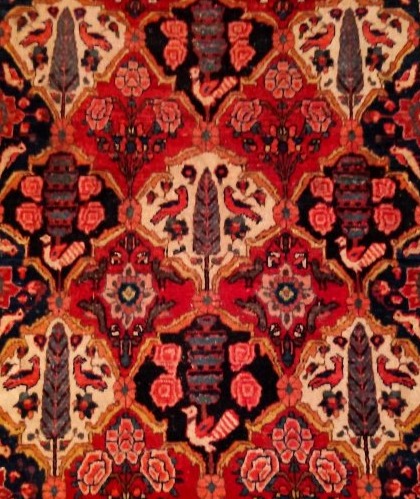 Tapis Bakhtiar "shotour"145 x 215 cm, laine nouée main, Iran, dynastie Kadjar, fin du XIXème S-photo-3