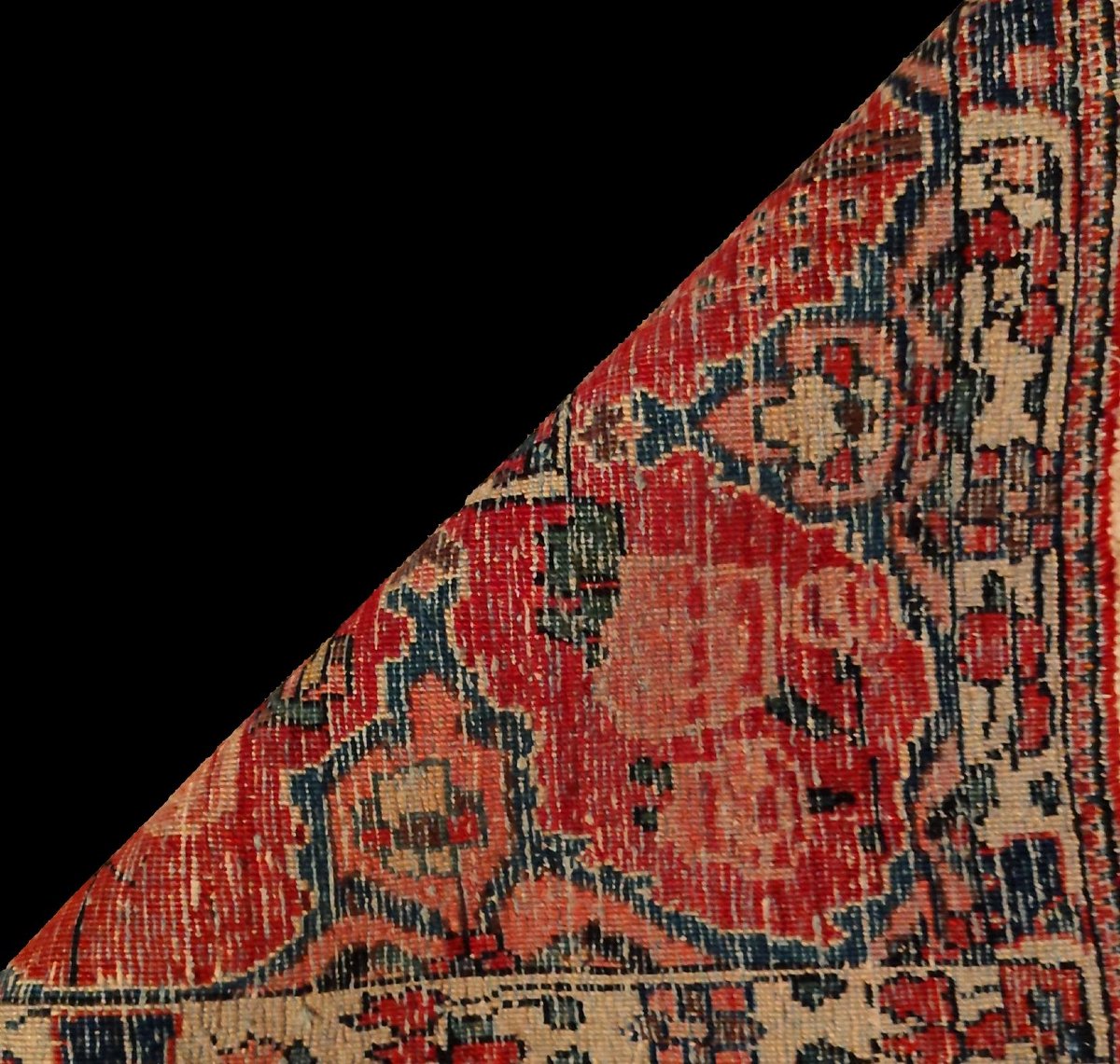 Tapis Bakhtiar "shotour"145 x 215 cm, laine nouée main, Iran, dynastie Kadjar, fin du XIXème S-photo-6