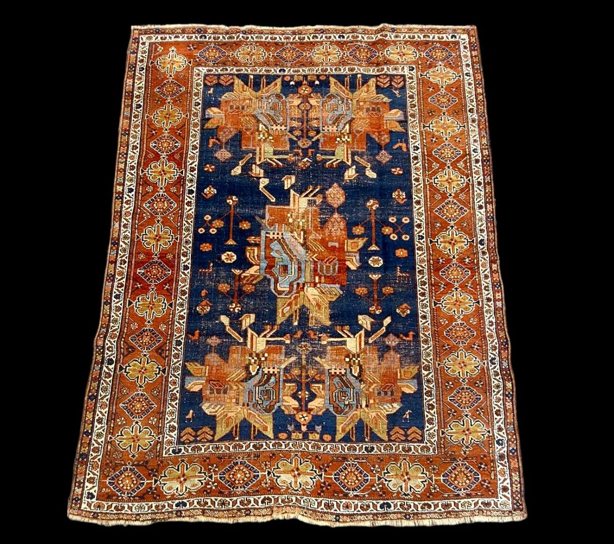 Kilim tableau Maria Domanska, Pologne, 80 x 150 cm, vers 1970 - 1980, laine et lin , parfait -photo-6