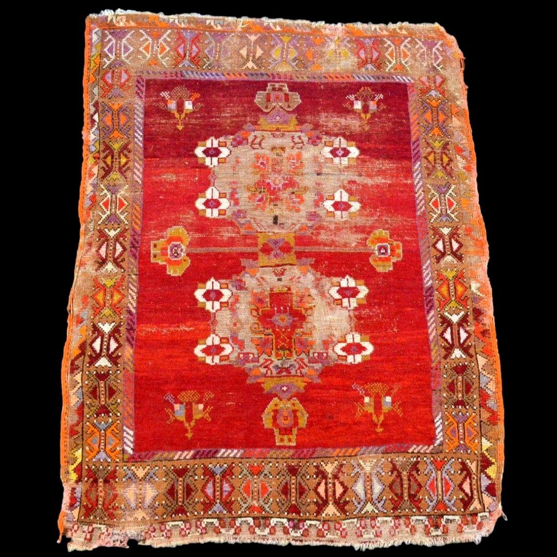 çal-zeyve Rug, 115 X 155 Cm, Hand-knotted Wool From Anatolia, Turkey, Late 18th Century–19th Century