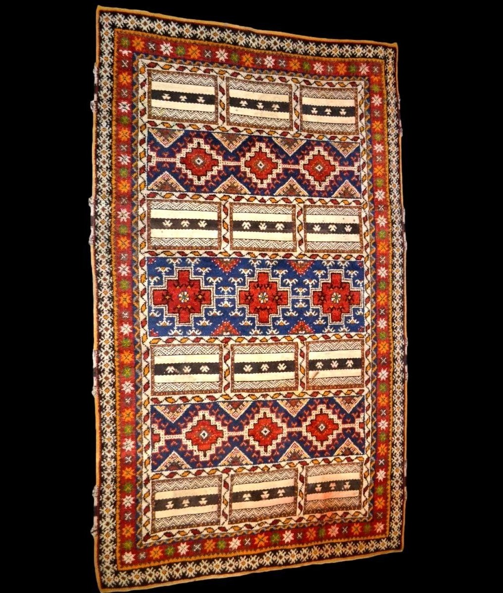 Glaoua Rug, 150 X 260 Cm, Hand-knotted Wool, 1950, Aït Ouaouzguite Berber Women, High Atlas,-photo-2