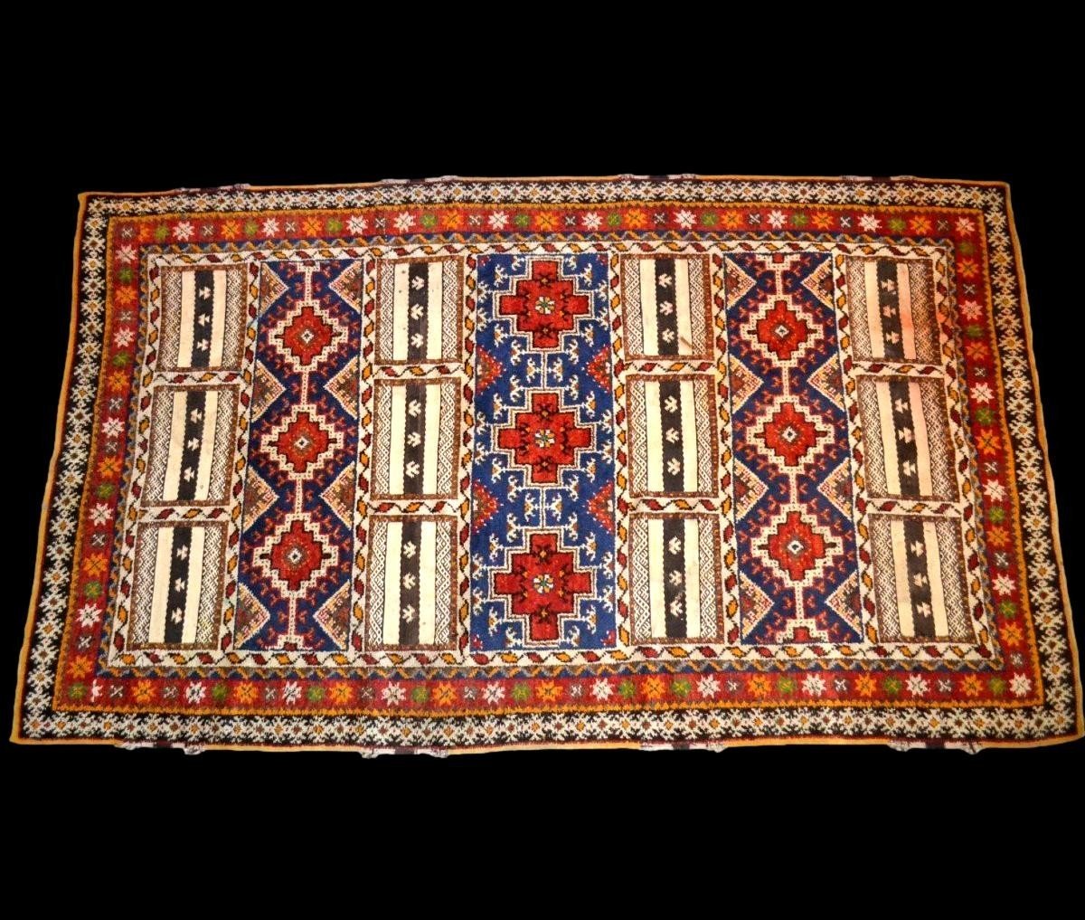 Glaoua Rug, 150 X 260 Cm, Hand-knotted Wool, 1950, Aït Ouaouzguite Berber Women, High Atlas,-photo-3