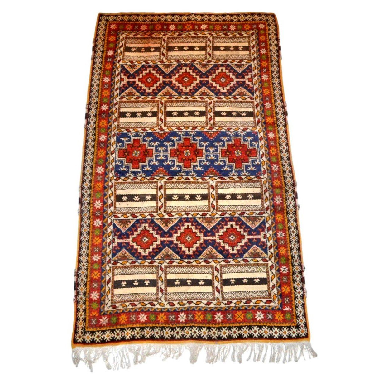 Glaoua Rug, 150 X 260 Cm, Hand-knotted Wool, 1950, Aït Ouaouzguite Berber Women, High Atlas,-photo-3