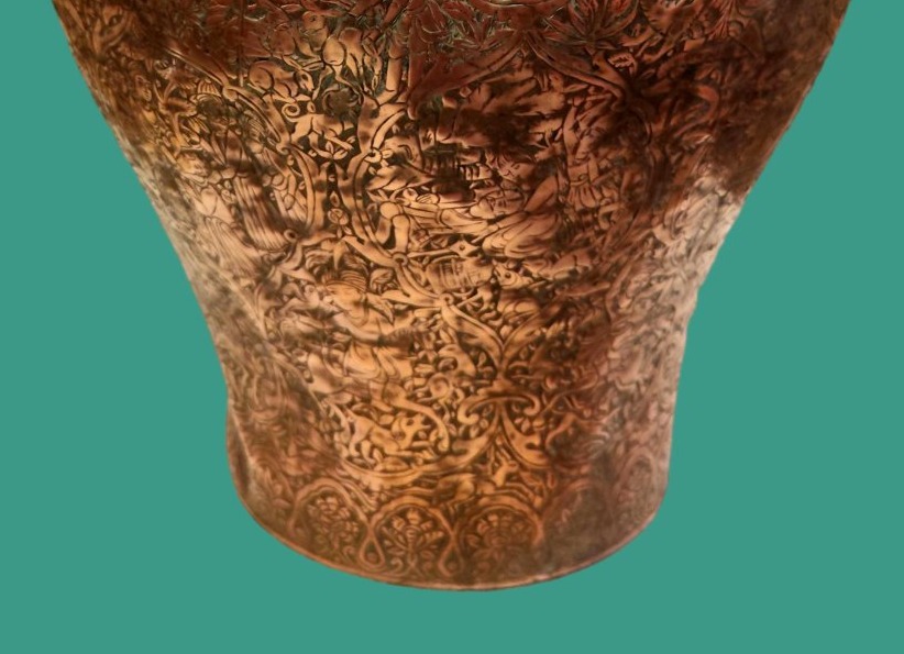 Kadjar Vase, Brass, 18th-century Iran, A Major Piece From The Kadjar Dynasty, Collection-photo-3
