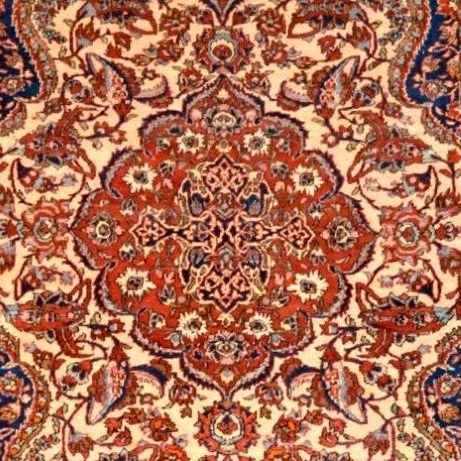 Ispahan Carpet, Qajar Dynasty, 144 X 217 Cm, Hand-knotted Wool, Circa 1860–1880, Iran, Museum-photo-5
