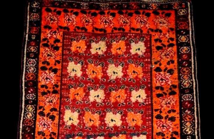 Gabbeh Rug, 129 X 247 Cm, Wool On Wool, Hand-knotted In Iran, Early 20th Century-photo-1