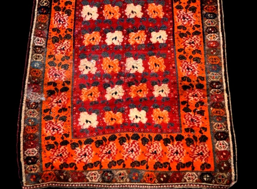 Gabbeh Rug, 129 X 247 Cm, Wool On Wool, Hand-knotted In Iran, Early 20th Century-photo-3