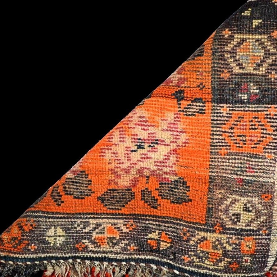 Gabbeh Rug, 129 X 247 Cm, Wool On Wool, Hand-knotted In Iran, Early 20th Century-photo-4
