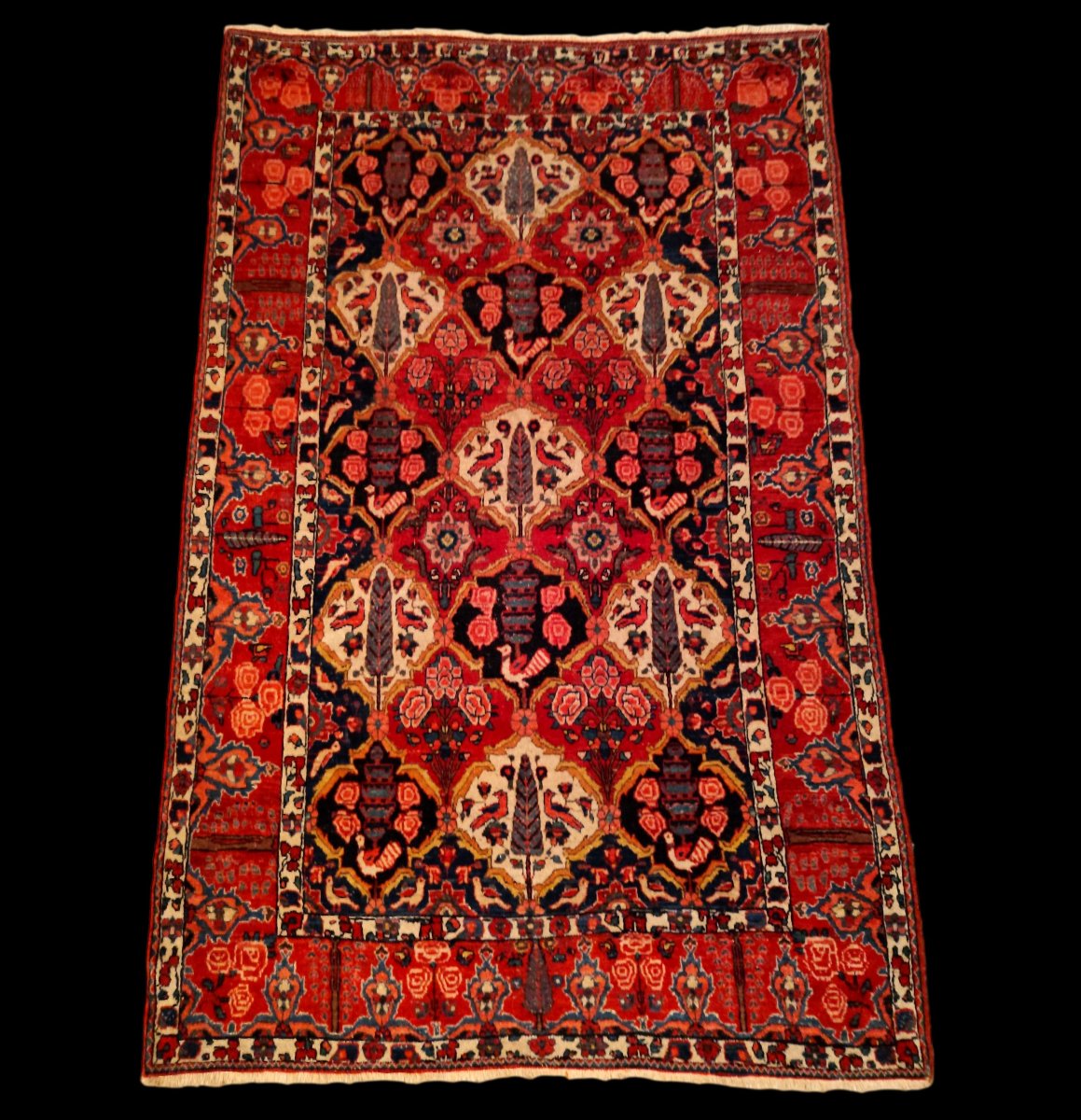 Gabbeh Rug, 129 X 247 Cm, Wool On Wool, Hand-knotted In Iran, Early 20th Century-photo-6
