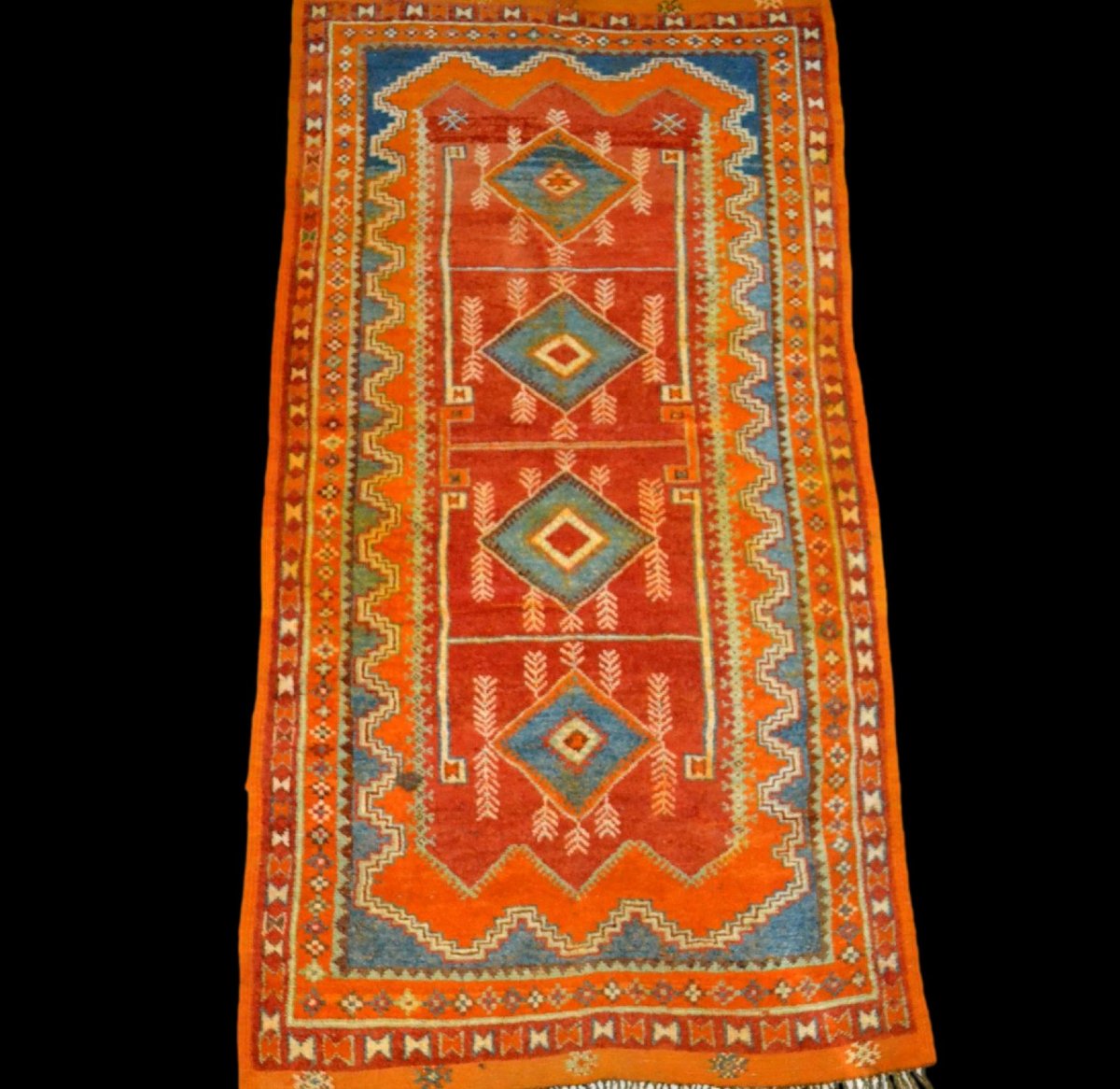Aït Ouaouzguite Rug, Berber, 149 X 260 Cm, Hand-knotted Wool, Made Before 1950, High Atlas, Morocco-photo-5