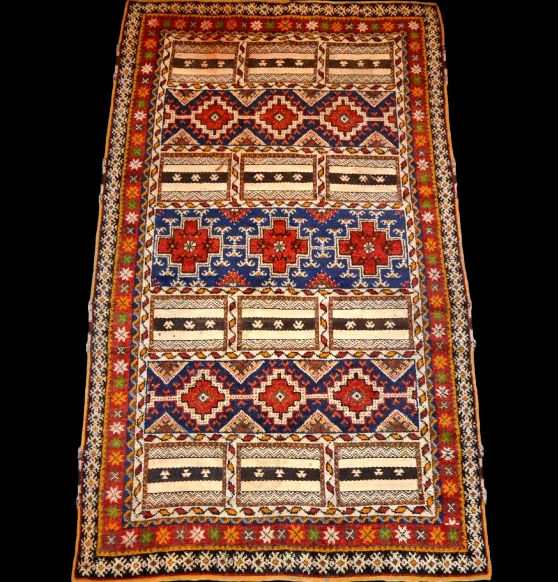 Aït Ouaouzguite Rug, Berber, 149 X 260 Cm, Hand-knotted Wool, Made Before 1950, High Atlas, Morocco-photo-7