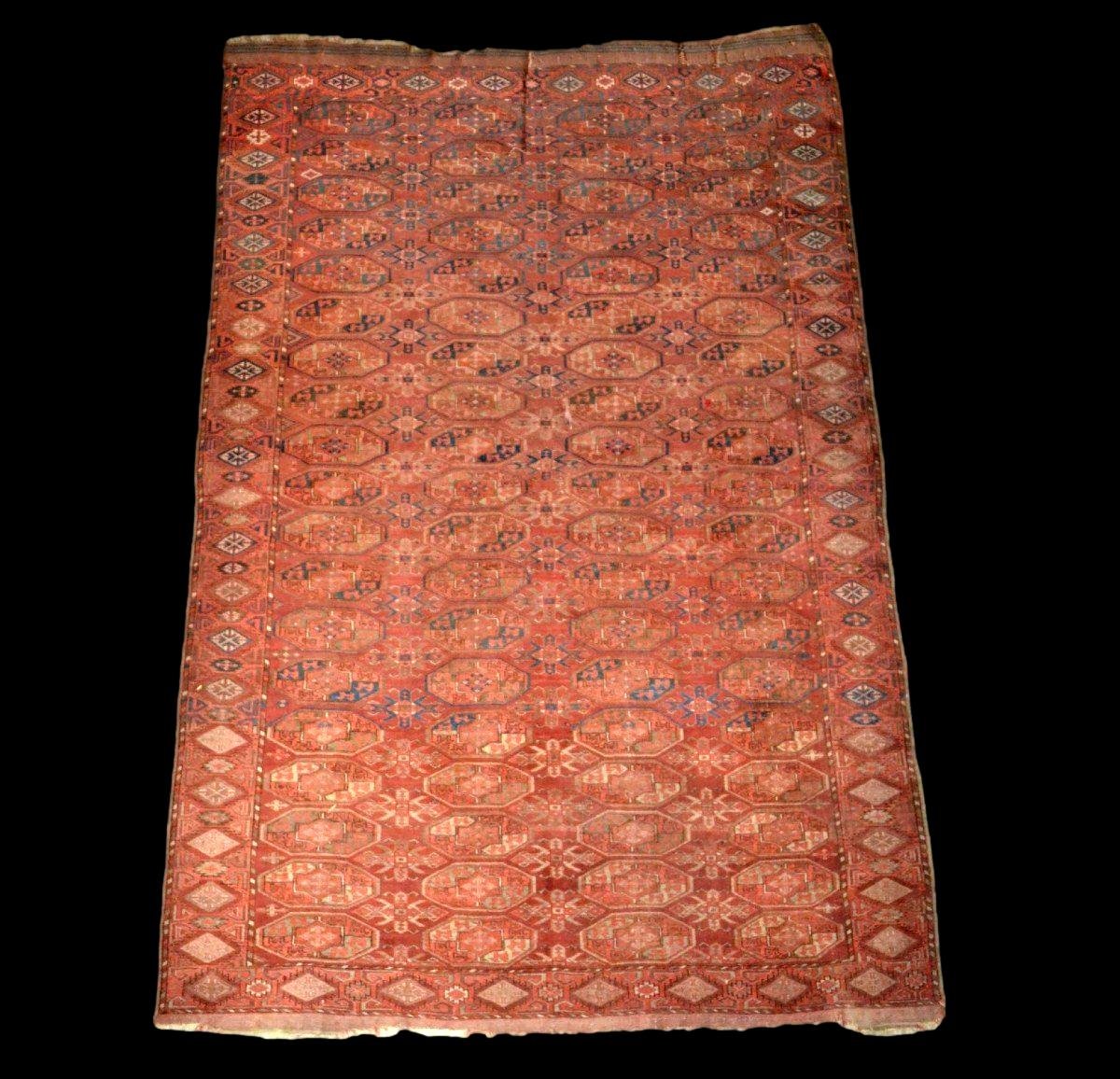 Tekké Carpet From The Yomoud Turkmen, 160 X 246 Cm, Gul Tauk-nuska, An Extremely Rare 19th-century Design-photo-3