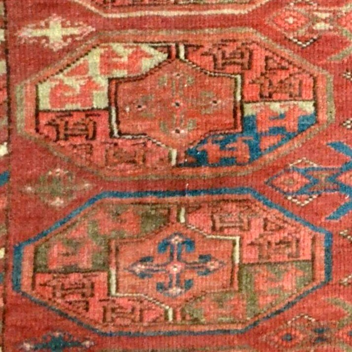 Tekké Carpet From The Yomoud Turkmen, 160 X 246 Cm, Gul Tauk-nuska, An Extremely Rare 19th-century Design-photo-3