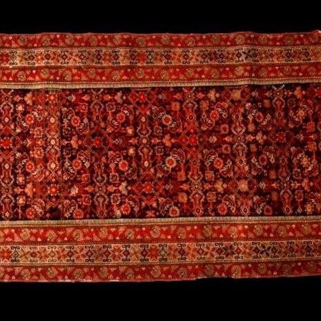 Tapis en galerie Ferahan, 92 x 396 cm, laine nouée main en Iran vers 1880 - 1900, -photo-4