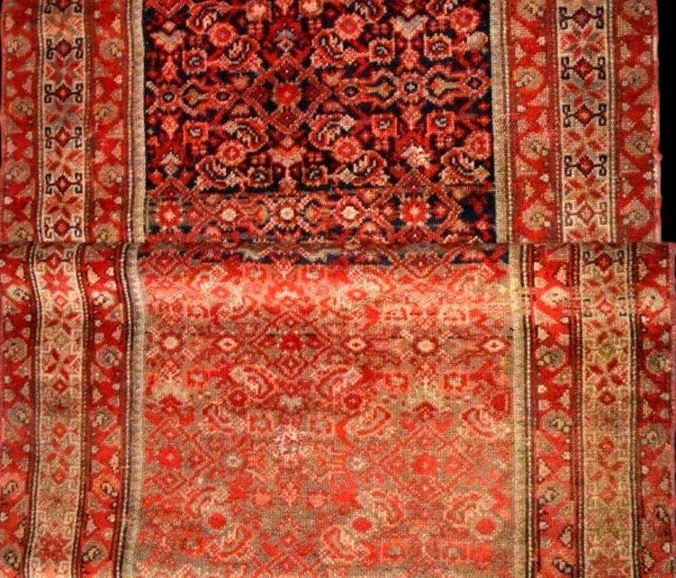 Tapis en galerie Ferahan, 92 x 396 cm, laine nouée main en Iran vers 1880 - 1900, -photo-2