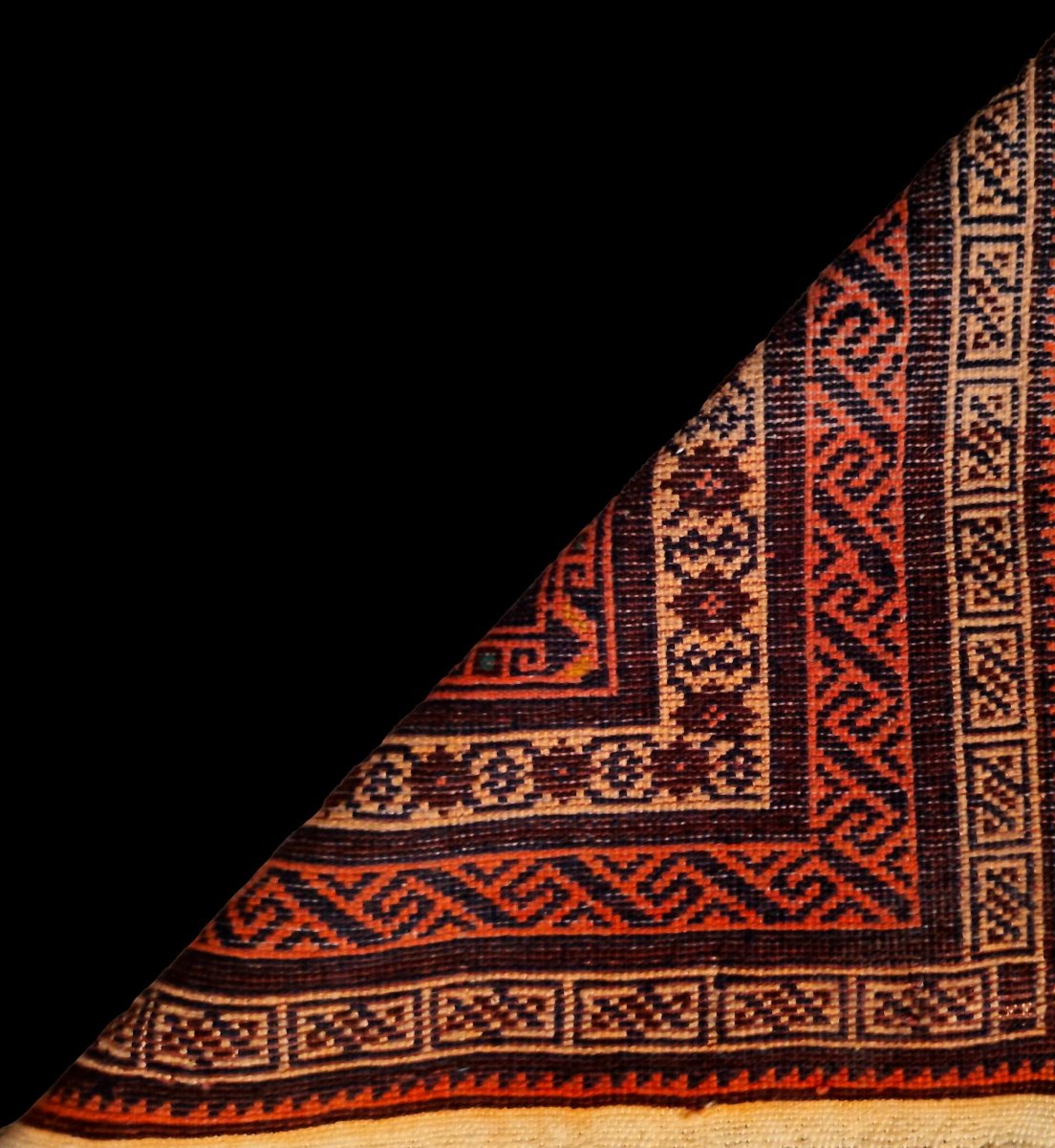 Baluchi Rug, 92 X 139 Cm, Hand-knotted Wool On Wool, 1950–1960, In Excellent Condition-photo-6