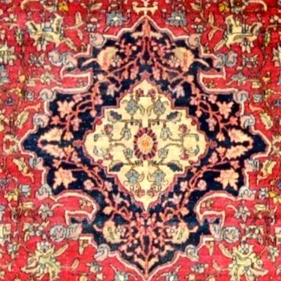 Tapis Ispahan, 145 x 202 cm, laine et soie nouées main sous la dynastie Kadjar, très bon état-photo-6