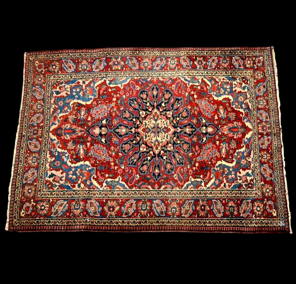 Tapis de Mechkabad, 149 x 212 cm, laine nouée main, Iran première début du XXème siècle 1900-30-photo-1