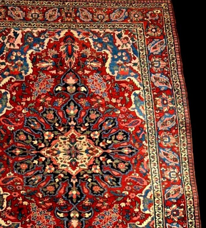 Tapis de Mechkabad, 149 x 212 cm, laine nouée main, Iran première début du XXème siècle 1900-30-photo-3