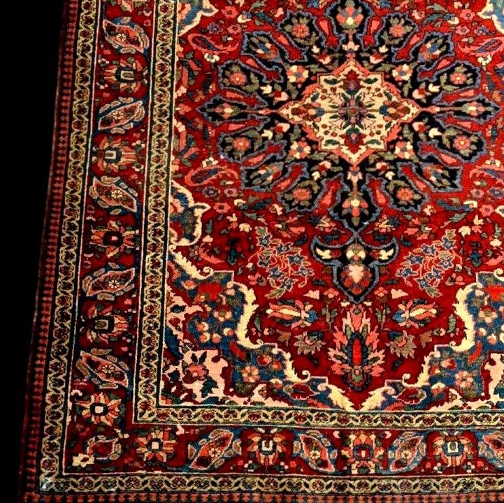 Tapis de Mechkabad, 149 x 212 cm, laine nouée main, Iran première début du XXème siècle 1900-30-photo-4