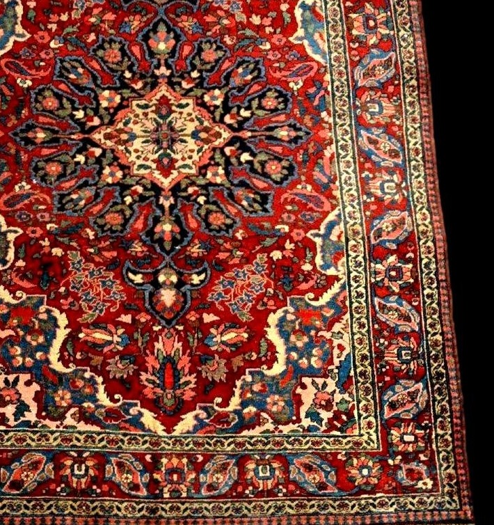 Tapis de Mechkabad, 149 x 212 cm, laine nouée main, Iran première début du XXème siècle 1900-30-photo-5