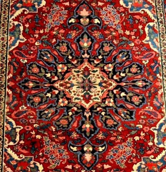 Tapis de Mechkabad, 149 x 212 cm, laine nouée main, Iran première début du XXème siècle 1900-30-photo-6