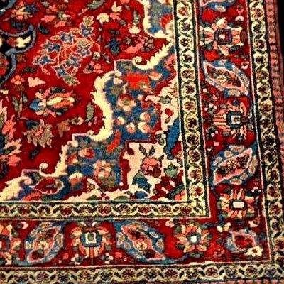 Tapis de Mechkabad, 149 x 212 cm, laine nouée main, Iran première début du XXème siècle 1900-30-photo-7
